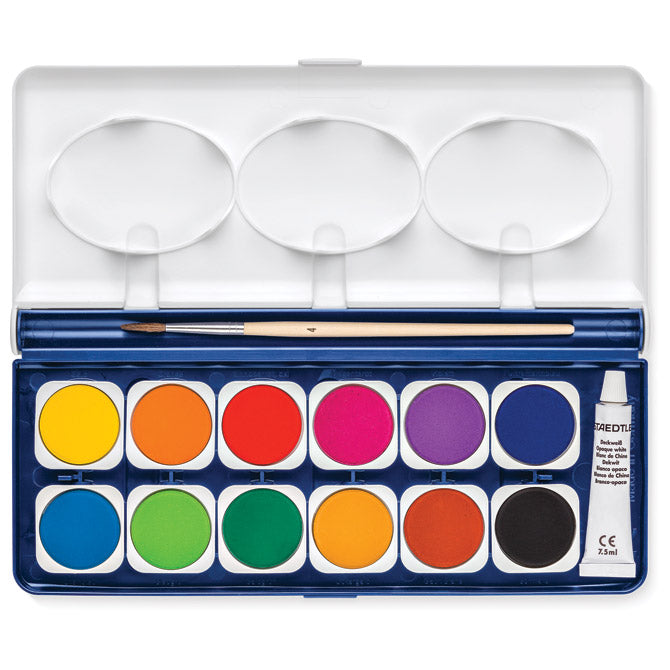 Vodena barva fi 30mm 12barv noris staedtler 888 nc12