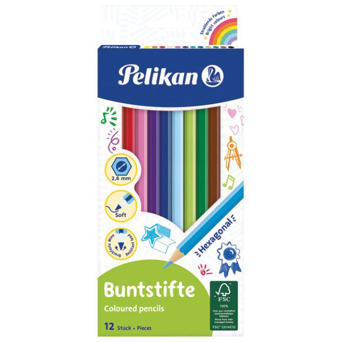 BOJE DRVENE  12BOJA PELIKAN 724005 (100401614) BLISTER