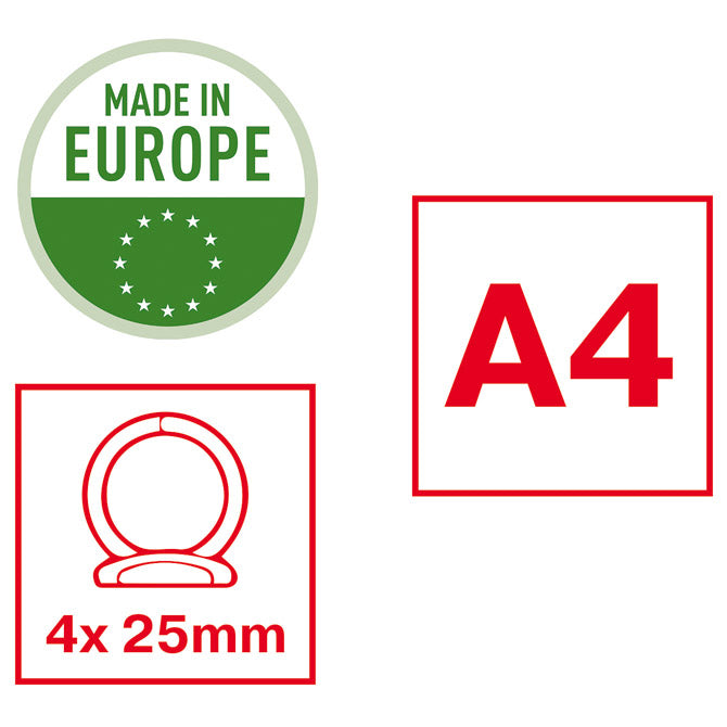 Mapa uložna 4ringa-fi25mm/hrbat-35mm a4 vivida esselte 14458 žuta