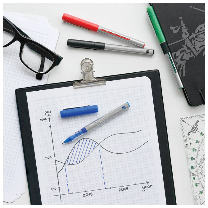 ROLER 0,2 MM MICRO (0,5 MM) FREE INK FABER-CASTELL 348503 CRVENI