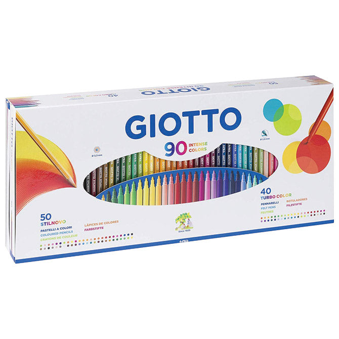 Boje drvene  50boja giotto stilnovo  plus  flomaster 40boja giotto turbo colour fila 2575