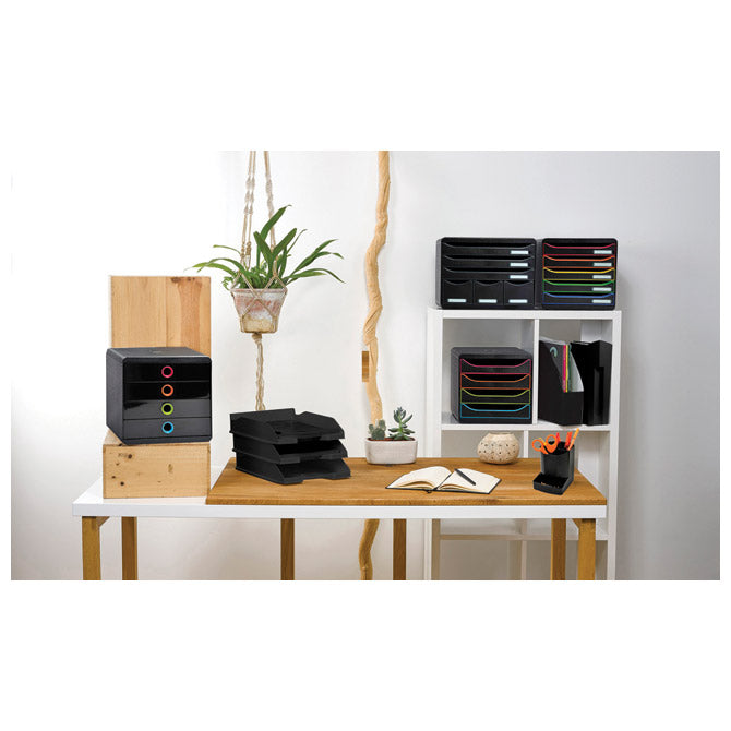 KUTIJA S  5 LADICA (RUB SORT BOJE) EXACOMPTA 309914D CRNA