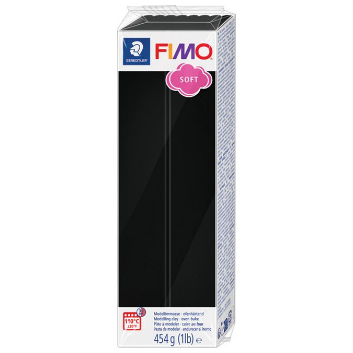 MASA ZA MODELIRANJE  454G FIMO SOFT STAEDTLER 8021-9 CRNA
