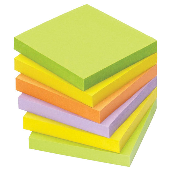 Blok samolepilen 75x75mm 100l spring global notes 5854-76 neon sortirano
