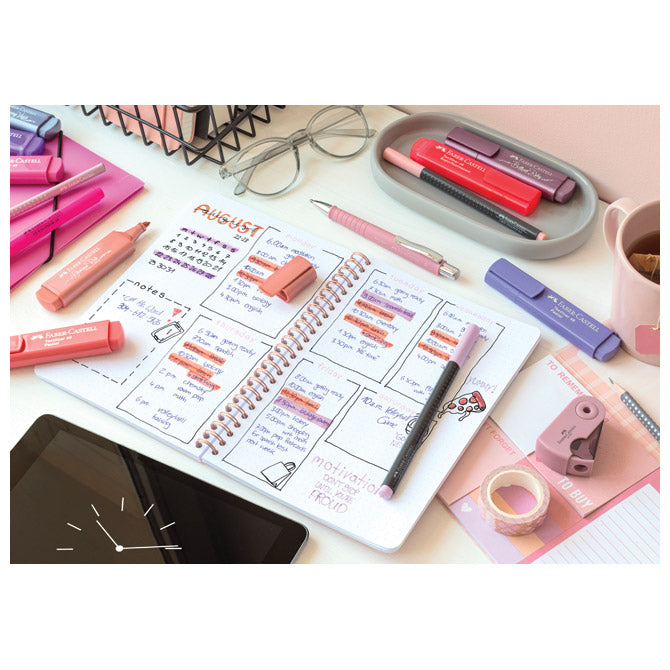 Olovka kemijska gumirana poly ball xb faber castell 241127 pastelno roza