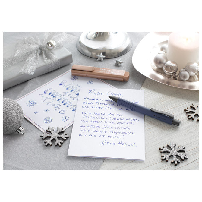 Olovka kemijska gumirana poly ball urban xb faber castell 241189 plava