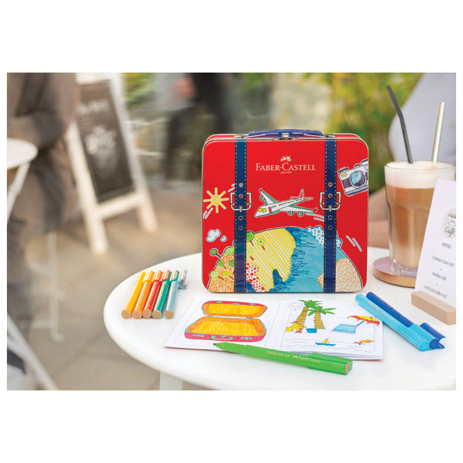 FLOMASTER ŠKOLSKI  40BOJA U METALNOJ KUTIJI CONNECTOR KOFER FABER CASTELL 155535