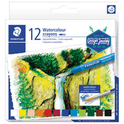 Boje voštane akvarel 12boja design journey staedtler 223 c12 blister