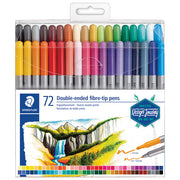 Flomaster 72barvni obojestranski z 2 konicama design journey staedtler 3200 tb72 blister