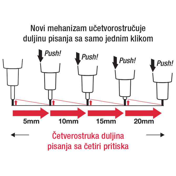 OLOVKA TEHNIČKA 0,7 MM GRIP PROTTI PENAC MP0107-SB-20 CRNA/PLAVA