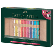 Boje drvene  30boja plus pribor u rolo etui polychromos faber castell 110030