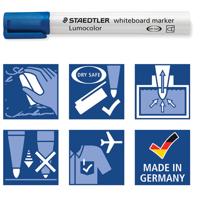 MARKER ZA BIJELU PLOČU 2MM RECIKLIRANI LUMOCOLOR STAEDTLER 351-53 SVIJETLO ZELENI