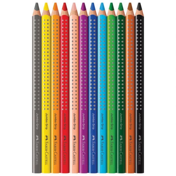 BOJE DRVENE  12BOJA JUMBO GRIP FABER-CASTELL 110912 BLISTER