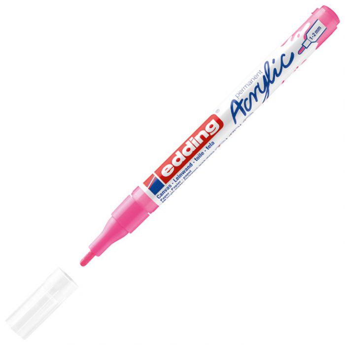 MARKER AKRILNI 1-2 MM EDDING 5300069 FLUO ROZI