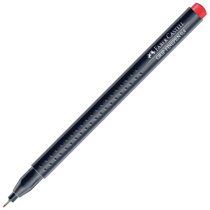 Flomaster fineliner 0,4mm grip faber castell 151621 rdeči
