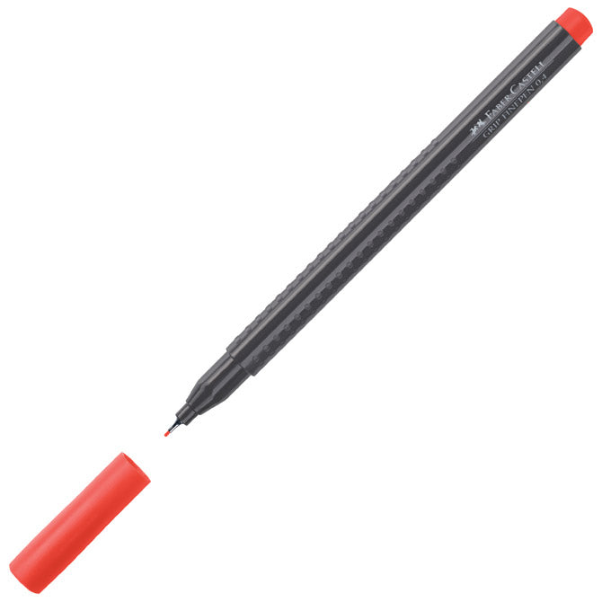 Flomaster fineliner 0,4mm grip faber castell 151621 rdeči