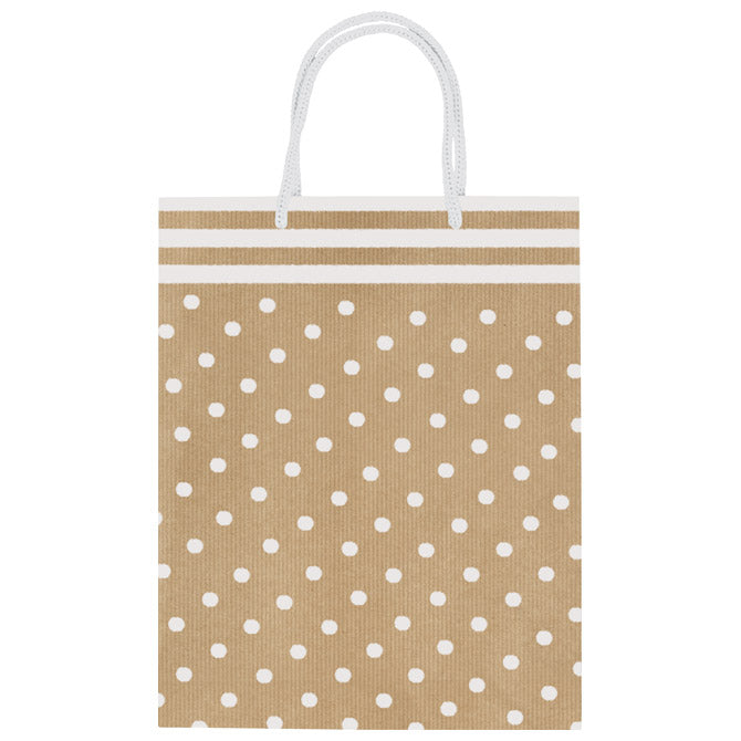 VREĆICE UKRASNE 30X40X12CM BIJELE TOČKE REX-SAUL SADOCH SDE41-053D