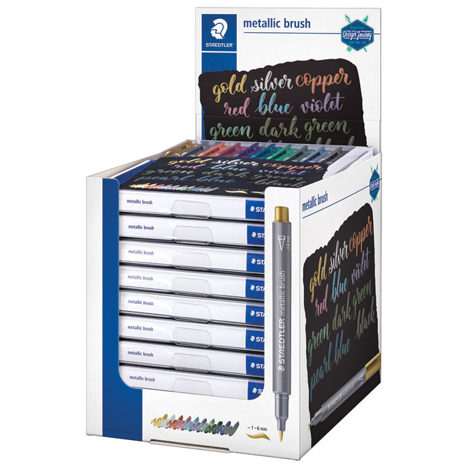 Marker 1-6mm pk10 metallic brush design journey staedtler 8321 tb10 sortirano blister