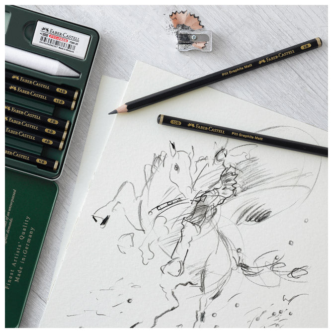 SVINČNIK GRAFITNI 14B PITT GRAPHITE MATT FABER-CASTELL 115214