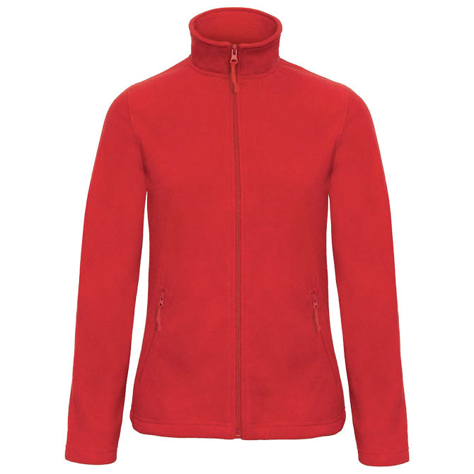 JAKNA Z ZADRGO IZ FLISA B&C ID.501 ŽENSKA 280G RDEČA 2XL