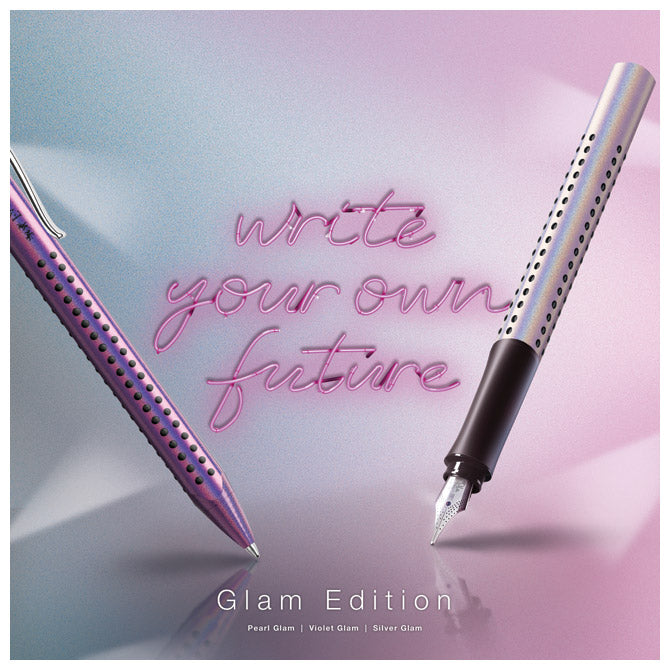 NALIVPERO GRIP 2011 (F) GLAM FABER CASTELL 140843 BISERNO SREBRNA