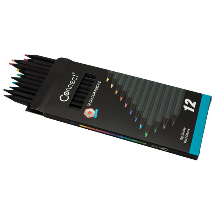 BOJE DRVENE  12BOJA BLACK CONNECT BLISTER