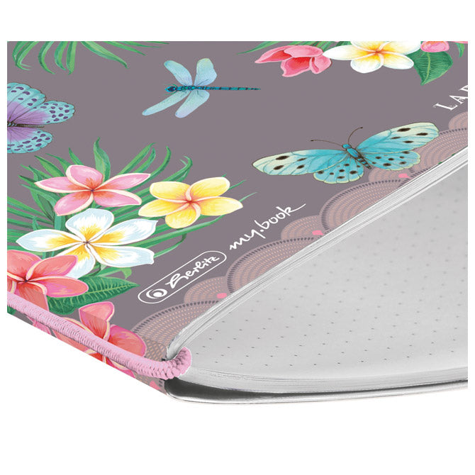 NOTES A5 CRTE (ISPREKIDANE) 40L 80G S GUMICOM LADYLIKE BUTTERFLIES HERLITZ 50044290
