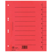 PREGRADA KARTONSKA A4 250G PK100 DONAU 8610001-04 CRVENA