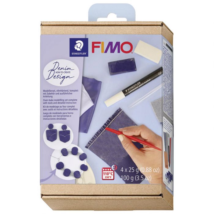 SET ZA MODELIRANJE FIMO SOFT "JEANS EFFECT" STAEDTLER 8025 HTC2 BLISTER * DO ISTEKA ZALIHA