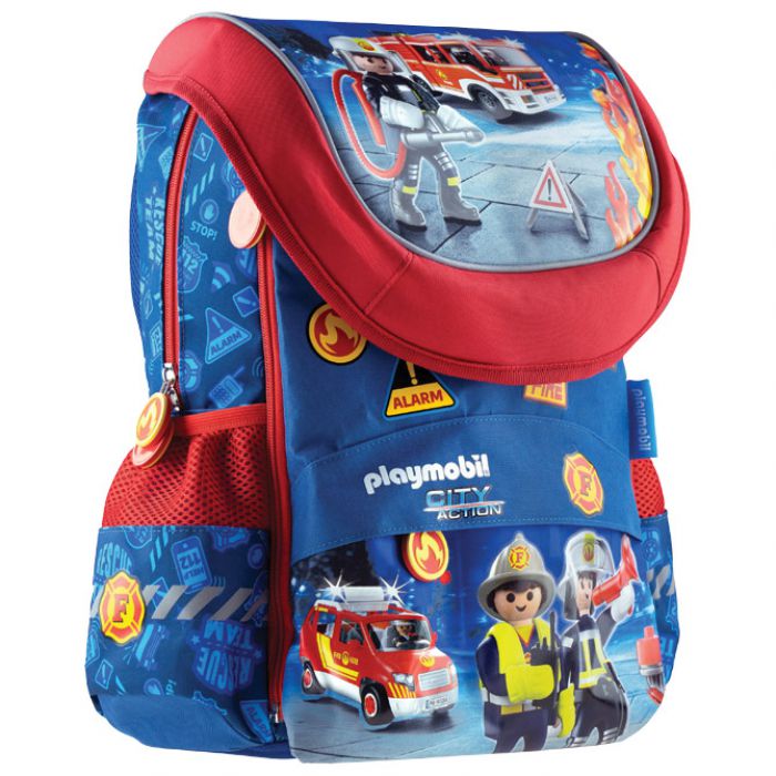 TORBA ŠKOLSKA ANATOMSKA SET 5/1 PLAYMOBIL FIREMAN 502020013