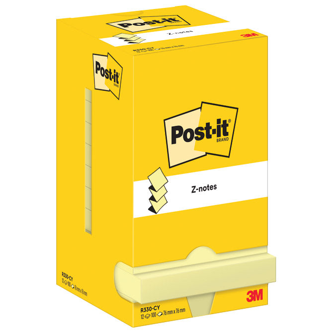SAMOLEPILNI BLOK "Z" 76X76MM 10X100L POST-IT 3M.R330 RUMENI