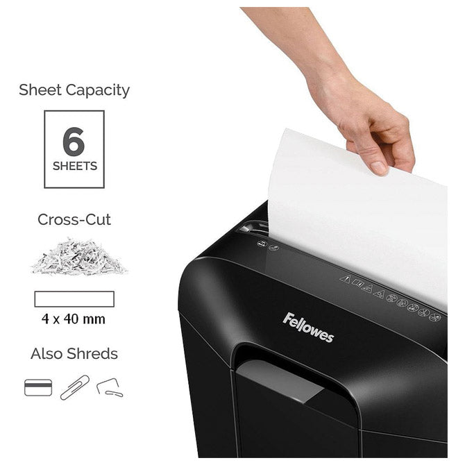 UNIŠTAVAČ DOKUMENTACIJE  6 LISTOVA CROSSCUT POWERSHRED LX25 FELLOWES 4170501