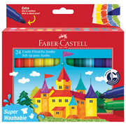 FLOMASTER ŠKOLSKI  24BOJE JUMBO KRATKI FABER CASTELL 154324 BLISTER