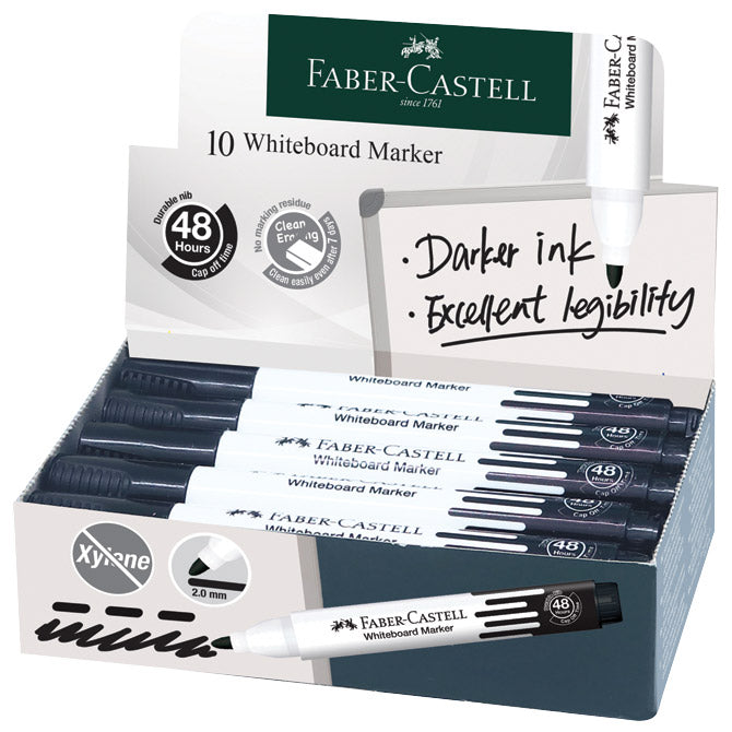 MARKER ZA BIJELU PLOČU 1,5-3 MM W20 FABER CASTELL 254099 CRNI
