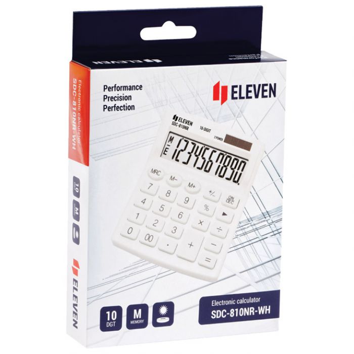 KALKULATOR KOMERCIJALNI 10MJESTA ELEVEN SDC-810NRWHE BIJELI