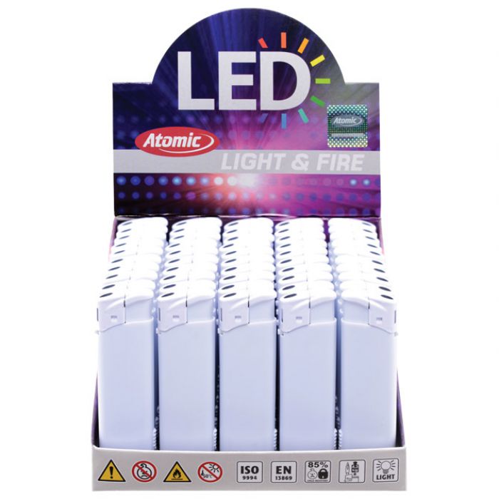 UPALJAČ ELEKTRONSKI MAT ATOMIC CRF2  PLUS  LED TROBER 3737001 BIJELI