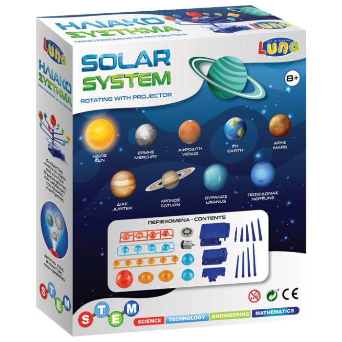 IGRAČKA SOLARNI SUSTAV S PROJEKTOROM LUNA TOYS DIAKAKIS 000621966