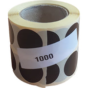 ETIKETE U ROLI FI22 MM DVOREDNE (FI 40-HILZNA) 1000/1 CRNE