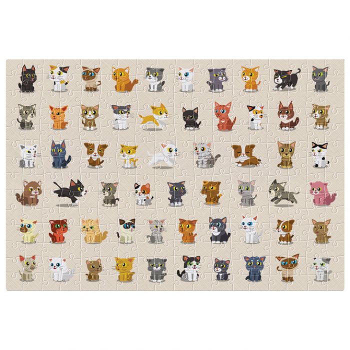 PUZZLE 250 KOM KIDS 8 CATS INTERDRUK