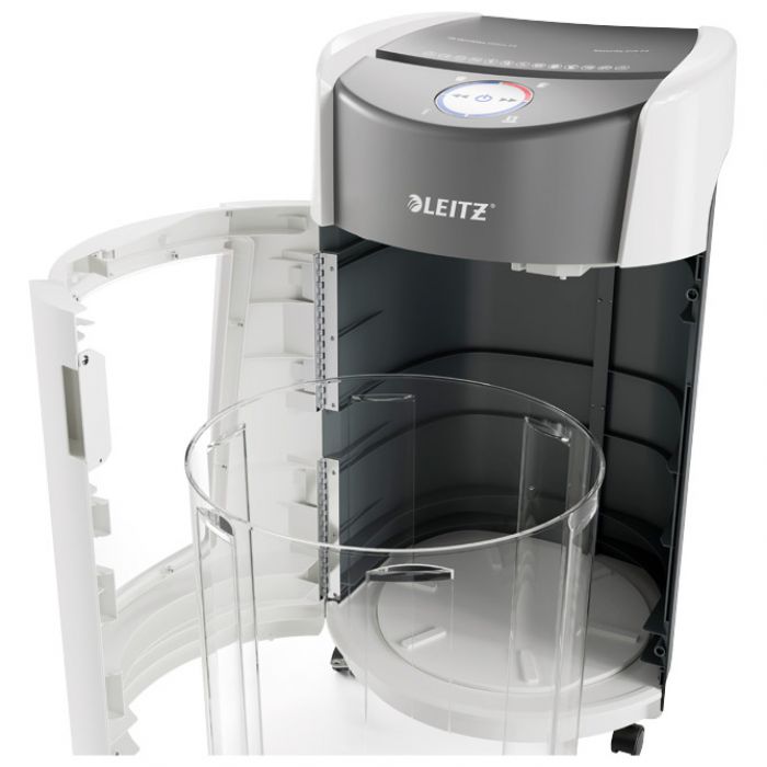 UNIŠTAVAČ DOKUMENTACIJE  10 LISTOVA MICRO CUT IQ OPTIMAX OFFICE LEITZ 83600000 BIJELO/SIVI