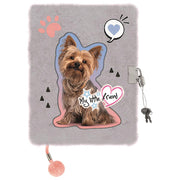 DNEVNIK S KLJUČEM A5 96L MY LITTLE FRIEND GREY YORK 9583