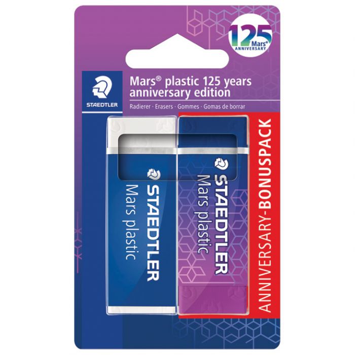 GUMICA MARS PLASTIC 125 YEARS PK2 STAEDTLER 52650MABK2 BLISTER * DO ISTEKA ZALIHA
