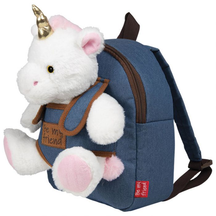 RUKSAK MINI S ODVOJIVIM PLIŠANCEM TIARA UNICORN PERLETTI 13037