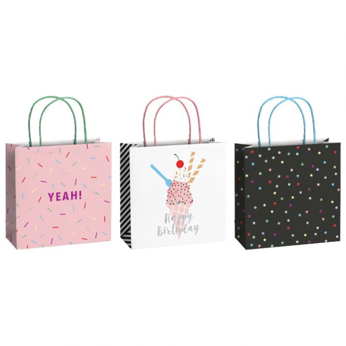 VREĆICE UKRASNE 20X20X8 CM BIRTHDAY 2 STEWO 5203 25 SORTIRANO
