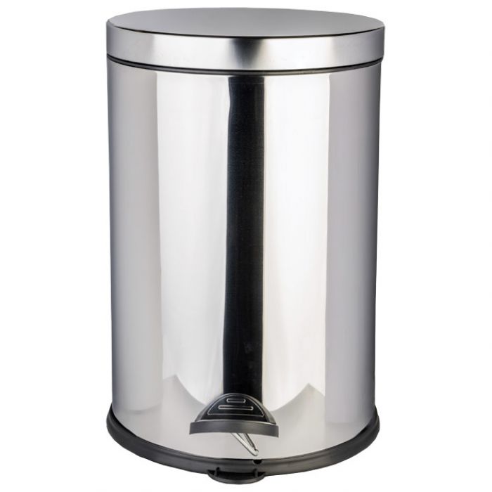 KOŠ ZA SMEĆE S PEDALOM I POKLOP. INOX-20L