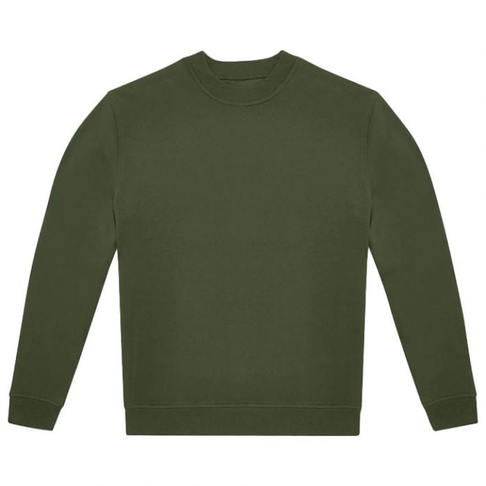 MAJICA DUGI RUKAVI B&C ID.332 CREW 280G MASLINASTO ZELENA XL