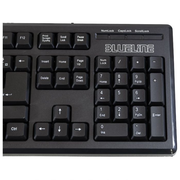 TIPKOVNICA USB K-2 BLUELINE CRNA