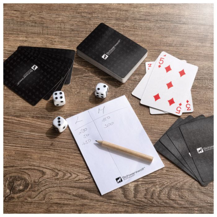 SET KARTE IGRAĆE ZA POKER  PLUS  KOCKICE ZA JUMB MURRAY SCHWARZWOLF F7003300AJ3