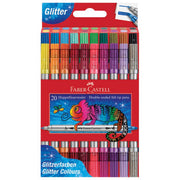 FLOMASTER ŠKOLSKI  20BOJA OBOSTRANI GLITTER FABER CASTELL 151108 BLISTER