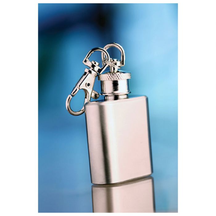 PLJOSKA METALNA 30ML  PRIVJESAK ZA KLJUČEVE ANDA AP807908 SREBRNA